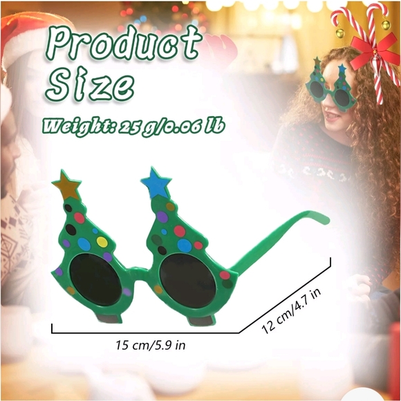 Christmas Tree Glasses - Picture 4 of 5